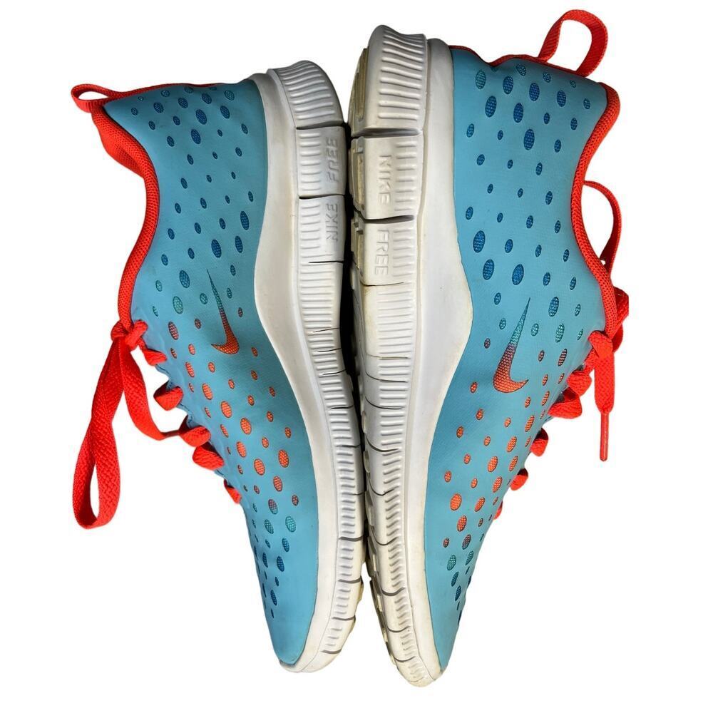 Nike Free Express Blue Crimson Running Shoes Size 6Y 641866-400
